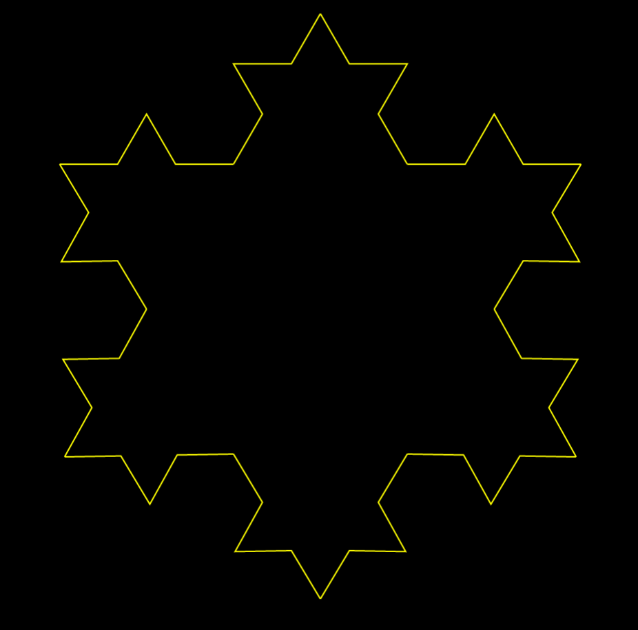 Koch curve using JavaScript