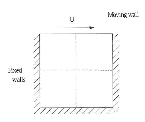 driven cavity flow schematic