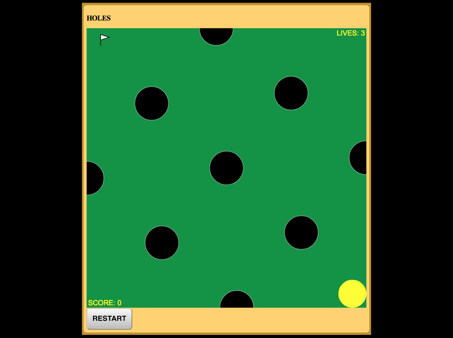 HOLES game